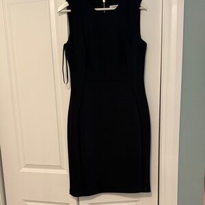 Classic Black Sleeveless Sheath Dress
